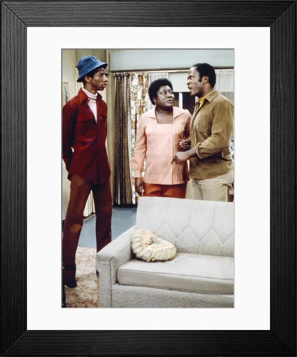 Framed Print : GOOD TIMES, from left, Jimmie Walker, Esther Rolle, John Amos, 1974-79 Framed Print : GOOD TIMES, from left, Jimmie Walker, Esther Rolle, John Amos, 1974-79