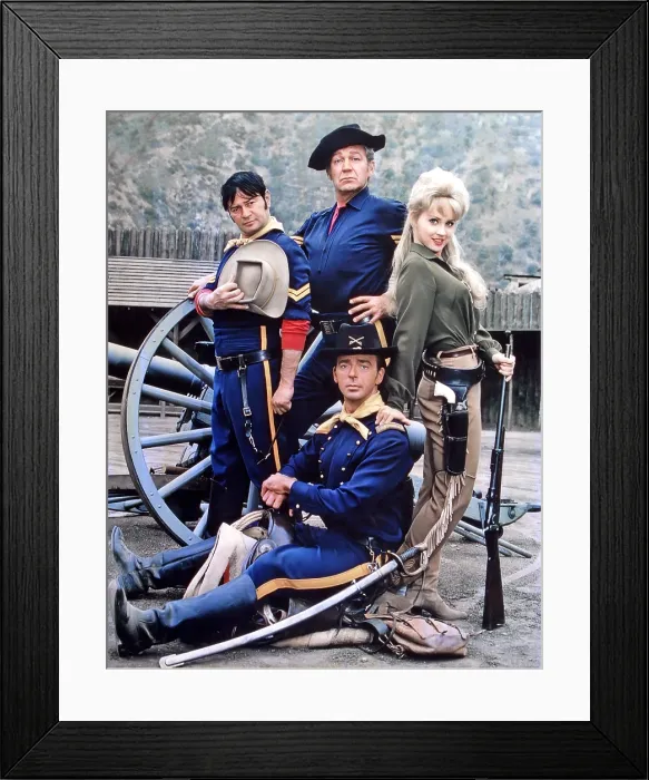 Framed Print : F TROOP, clockwise from left: Larry Storch, Forrest Tucker, Melody Patterson, Ken Berry, (October 1965), 1965-67 Framed Print : F TROOP, clockwise from left: Larry Storch, Forrest Tucker, Melody Patterson, Ken Berry, (October 1965), 1965-67