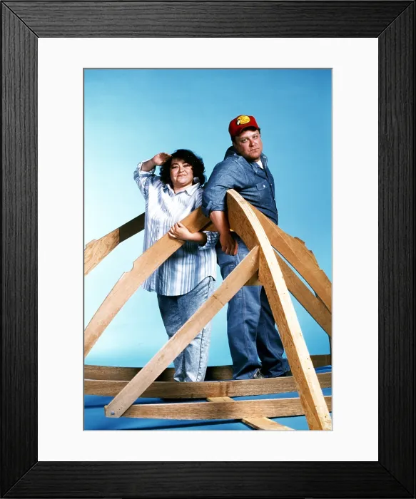 Framed Print : ROSEANNE, from left, Roseanne, John Goodman, 1988-2018 (1988 photo) Framed Print : ROSEANNE, from left, Roseanne, John Goodman, 1988-2018 (1988 photo)