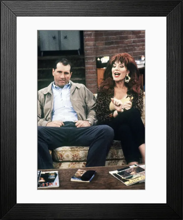 Framed Print : MARRIED...WITH CHILDREN, (aka MARRIED WITH CHILDREN), from left: Ed O'Neill, Katey Sagal, (1995), 1987-1997