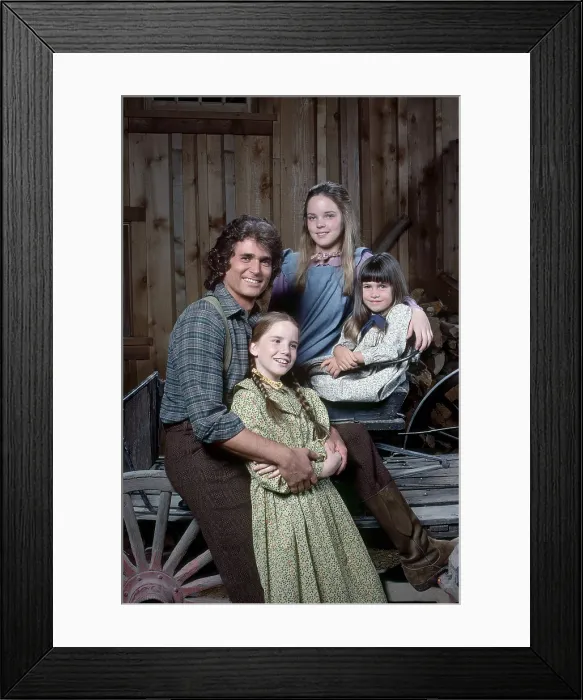 Framed Print : LITTLE HOUSE ON THE PRAIRIE, from left: Michael Landon, Melissa Gilbert (below), Melissa Sue Anderson, Lindsay  /  Sidney Greenbush, (1976), 1974-83
