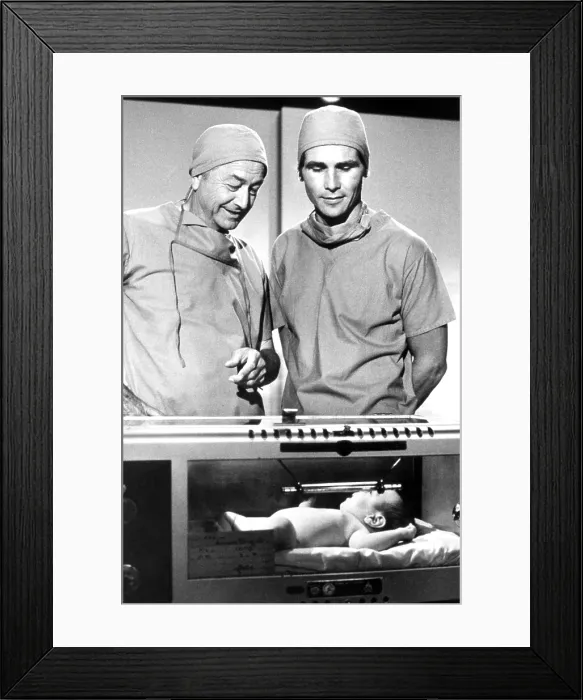 Framed Print : MARCUS WELBY, M.D. from left, Robert Young, James Brolin, Don't Ignore the Miracles, aired October 7, 1969 Framed Print : MARCUS WELBY, M.D. from left, Robert Young, James Brolin, Don't Ignore the Miracles, aired October 7, 1969