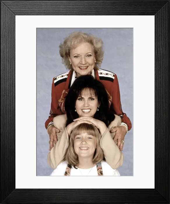Framed Print : MAYBE THIS TIME, from top, Betty White, Marie Osmond, Ashley Johnson, 1995-96