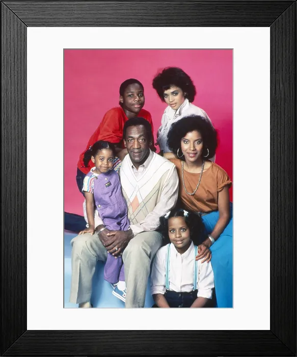 Framed Print : THE COSBY SHOW, clockwise from center, Bill Cosby, Keshia Knight Pulliam, Malcolm-Jamal Warner, Lisa Bonet, Phylicia Rashad, Tempestt Bledsoe, 1984-92 Framed Print : THE COSBY SHOW, clockwise from center, Bill Cosby, Keshia Knight Pulliam, Malcolm-Jamal Warner, Lisa Bonet, Phylicia Rashad, Tempestt Bledsoe, 1984-92