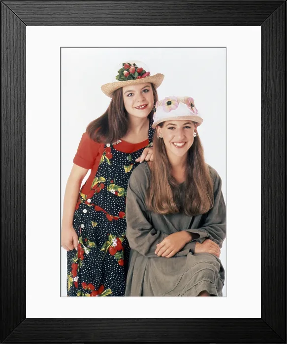 Framed Print : BLOSSOM, from left: Jenna Von Oy, Mayim Bialik, 1990-1995