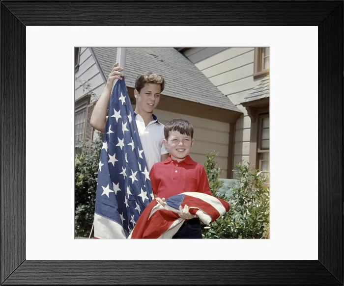 Framed Print : LEAVE IT TO BEAVER, from left, Tony Dow, Jerry Mathers, 1957-63 (1958 photo) Framed Print : LEAVE IT TO BEAVER, from left, Tony Dow, Jerry Mathers, 1957-63 (1958 photo)