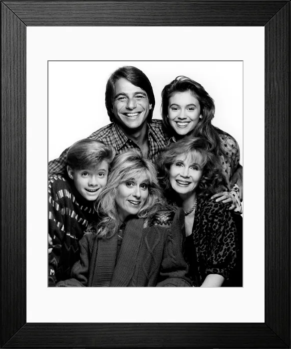 Framed Print : WHO'S THE BOSS?, clockwise from top left, Tony Danza, Alyssa Milano, Katherine Helmond, Judith Light, Danny Pintauro, 1984-92 (1989 photo) Framed Print : WHO'S THE BOSS?, clockwise from top left, Tony Danza, Alyssa Milano, Katherine Helmond, Judith Light, Danny Pintauro, 1984-92 (1989 photo)