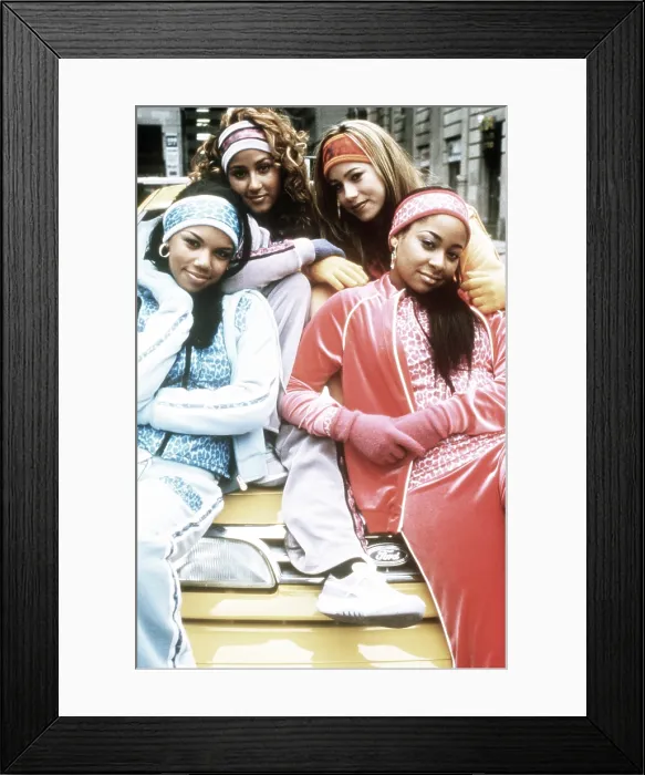 Framed Print : THE CHEETAH GIRLS, from left, Kiely Williams, Adrienne Houghton, Sabrina Bryan, Raven-Symone, aired August 15, 2003