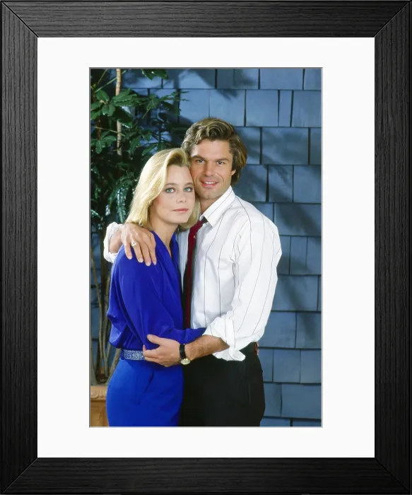 Framed Print : L.A. LAW, from left, Susan Dey, Harry Hamlin, 1986-94 (1987 photo)