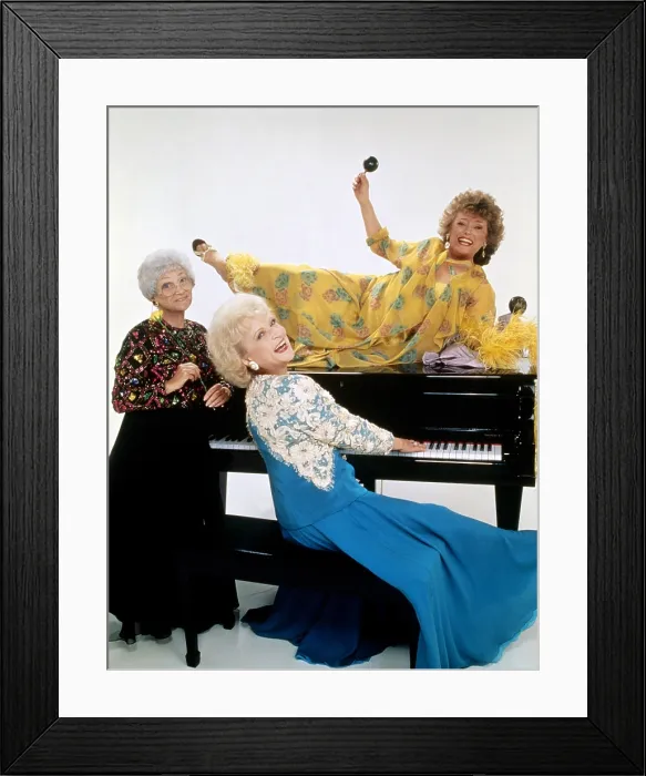 Framed Print : THE GOLDEN PALACE, from left, Estelle Getty, Betty White, Rue McClanahan, 1992-93 Framed Print : THE GOLDEN PALACE, from left, Estelle Getty, Betty White, Rue McClanahan, 1992-93