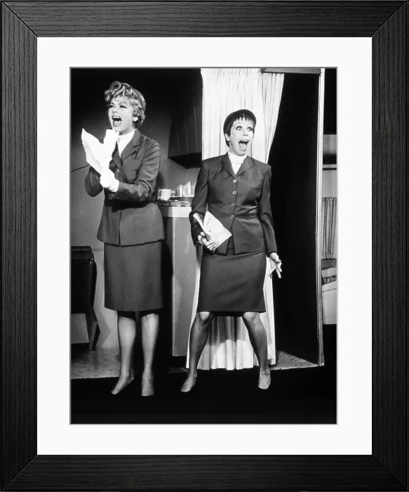 Framed Print : THE LUCY SHOW, from left, Lucille Ball, Carol Burnett, Lucy and Carol Burnett (season 6, aired December 4, 1967), 1962-68 Framed Print : THE LUCY SHOW, from left, Lucille Ball, Carol Burnett, Lucy and Carol Burnett (season 6, aired December 4, 1967), 1962-68