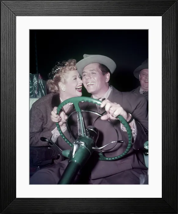 Framed Print : I LOVE LUCY, from left, Lucille Ball, Desi Arnaz, William Frawley, California, Here We Come! (season 4, aired January 10, 1955), 1951-57