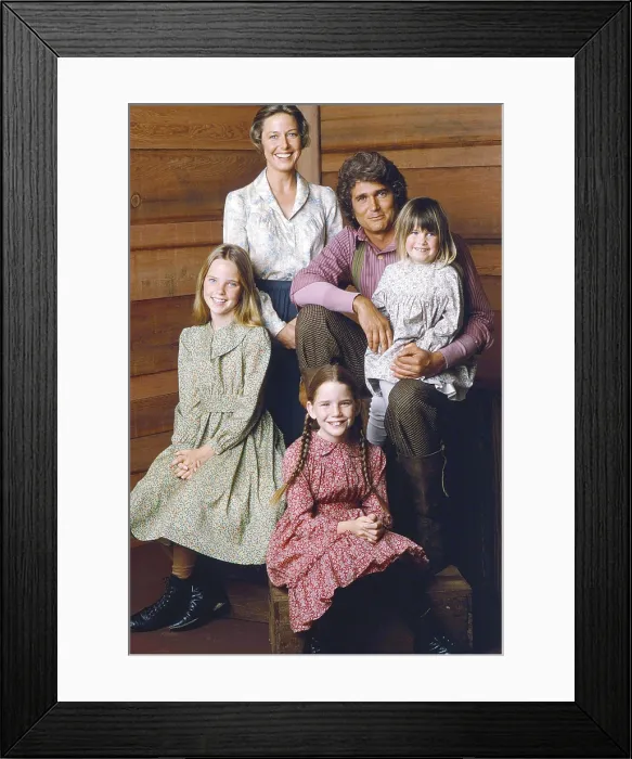 Framed Print : LITTLE HOUSE ON THE PRAIRIE, clockwise from top: Karen Grassle, Michael Landon, Sidney Greenbush, Melissa Gilbert, Melissa Sue Anderson, (Season 1, 1974), 1974-1983