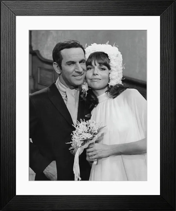 Framed Print : GET SMART, from left: Don Adams, Barbara Feldon, With Love and Twitches, (Season 4, episode 409, aired November 16, 1968), 1965-1970