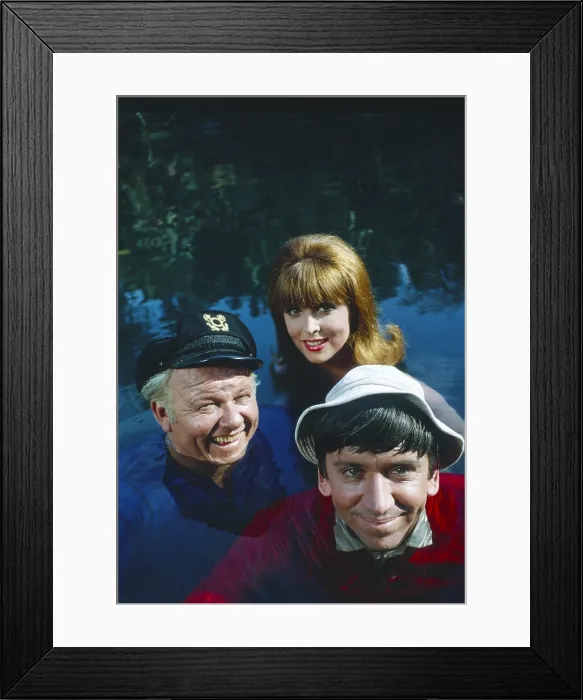 Framed Print : GILLIGAN'S ISLAND, from left, Alan Hale, Jr. Tina Louise, Bob Denver, (1964), 1964-1967