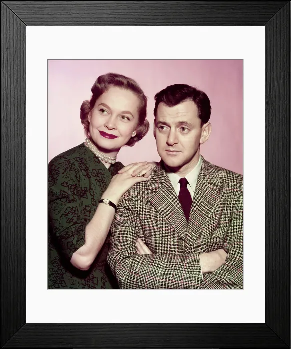 Framed Print : MR. PEEPERS, (aka MISTER PEEPERS), from left: Georgann Johnson, Tony Randall, 1952-1955