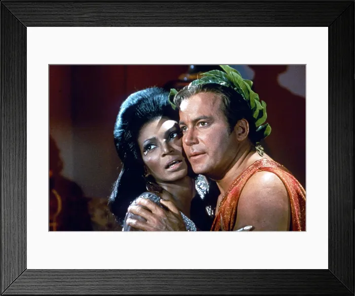 Framed Print : STAR TREK, from left: Nichelle Nichols, William Shatner, Plato's Stepchildren, Season 3, ep 10, aired: 11 / 22 / 1968, 1966-69 Framed Print : STAR TREK, from left: Nichelle Nichols, William Shatner, Plato's Stepchildren, Season 3, ep 10, aired: 11 / 22 / 1968, 1966-69