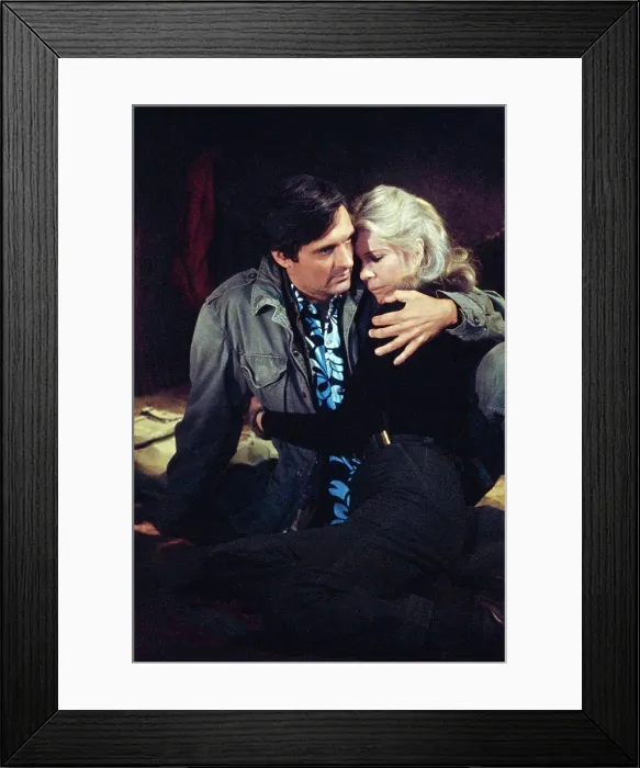 Framed Print : MASH, (aka M*A*S*H), from left: Alan Alda, Loretta Swit, Comrades in Arms, (Season 6, episode 612, aired December 6, 1977), 1972-1983
