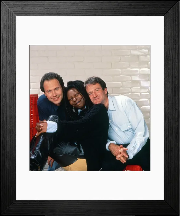 Framed Print : COMIC RELIEF V, from left: Billy Crystal, Whoopi Goldberg, Robin Williams, (aired May 16, 1992), 1992