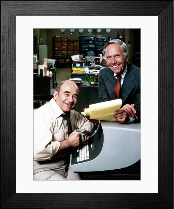 Framed Print : LOU GRANT, from left: Ed Asner, Mason Adams, 1977-1982 Framed Print : LOU GRANT, from left: Ed Asner, Mason Adams, 1977-1982