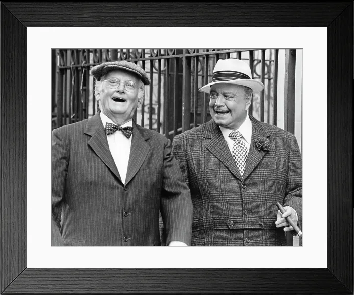 Framed Print : IZZY & MOE, from left, Art Carney, Jackie Gleason, aired September 23, 1985