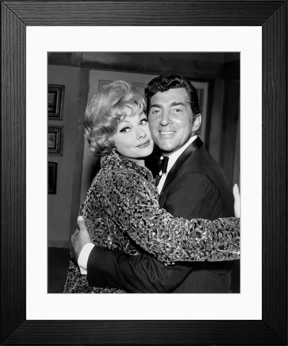 Framed Print : THE LUCY SHOW, from left, Lucille Ball, Dean Martin, Lucy Dates Dean Martin (season 4, aired February 14, 1966), 1962-68 Framed Print : THE LUCY SHOW, from left, Lucille Ball, Dean Martin, Lucy Dates Dean Martin (season 4, aired February 14, 1966), 1962-68