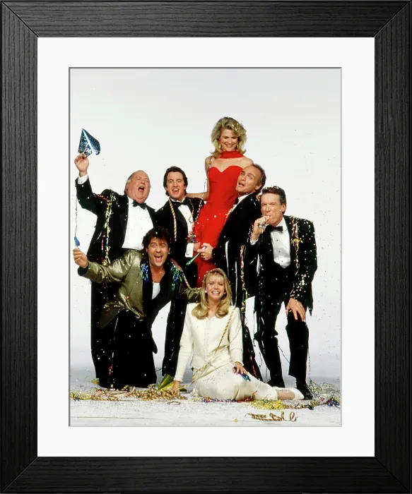 Framed Print : MURPHY BROWN, clockwise from top, Candice Bergen, Joe Regalbuto, Charles Kimbrough, Faith Ford, Robert Pastorelli, Pat Corley, Grant Shaud, 1988-98 Framed Print : MURPHY BROWN, clockwise from top, Candice Bergen, Joe Regalbuto, Charles Kimbrough, Faith Ford, Robert Pastorelli, Pat Corley, Grant Shaud, 1988-98