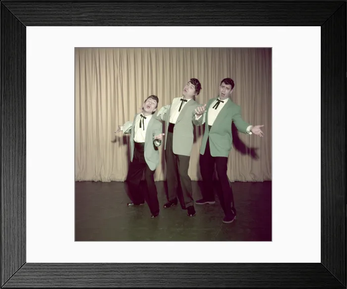 Framed Print : CAESAR'S HOUR, from left: Howard Morris, Sid Caesar, Carl Reiner, The Three Haircuts, (Season 1, episode 124, aired April 25, 1955), 1954-1957 Framed Print : CAESAR'S HOUR, from left: Howard Morris, Sid Caesar, Carl Reiner, The Three Haircuts, (Season 1, episode 124, aired April 25, 1955), 1954-1957