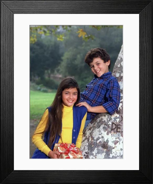 Framed Print : THE WONDER YEARS, from left: Danica McKellar, Fred Savage, (1989), 1988-93