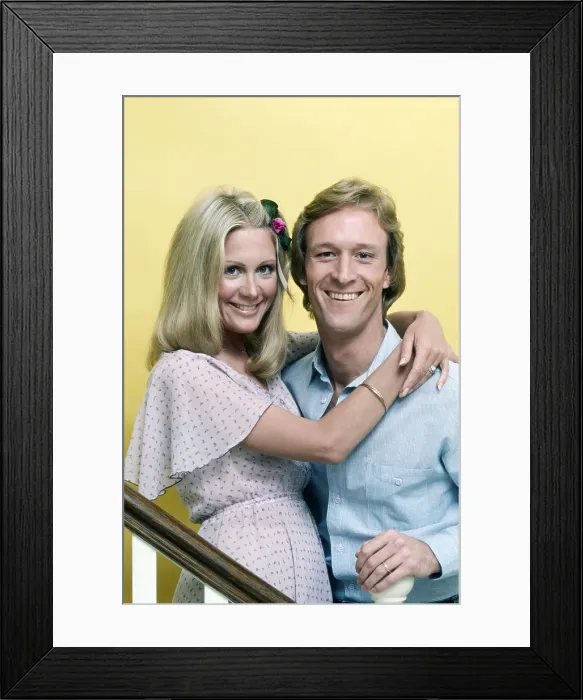 Framed Print : KNOTS LANDING, from left: Joan Van Ark, Ted Shackelford, (Season 1), 1979-1993