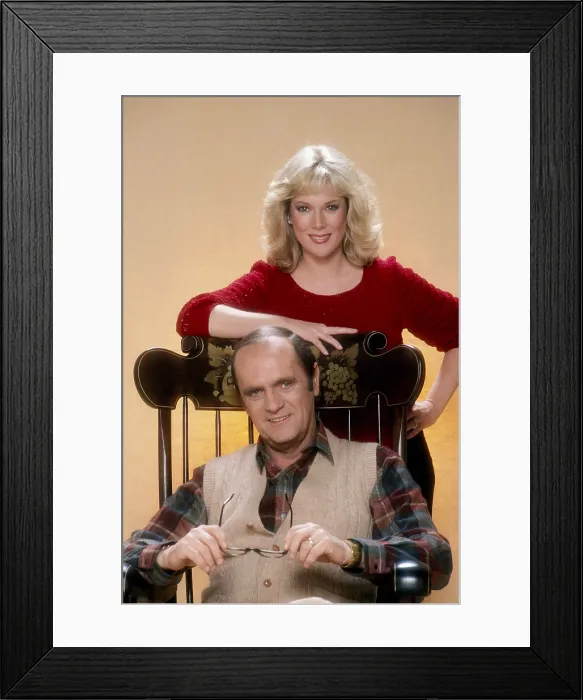 Framed Print : NEWHART, from left, Bob Newhart, Julia Duffy, 1982-90 (1983 photo)
