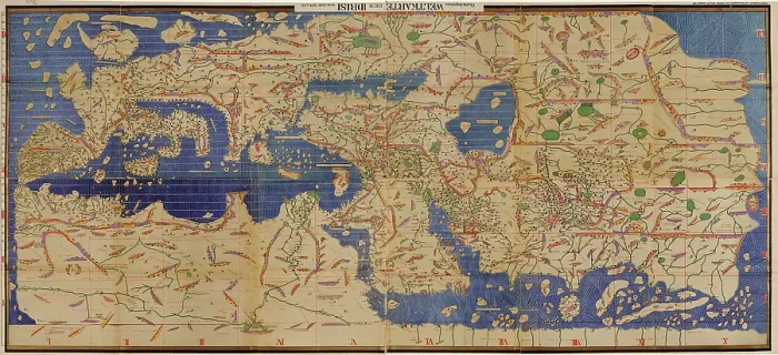 Framed Print : 1154, Charta Rogeriana, an Arabian medieval world map by geographer al-Idrisi (1099-1166), integrates contemporary geographic knowledge with that of Ptolemy (100-170) Framed Print : 1154, Charta Rogeriana, an Arabian medieval world map by geographer al-Idrisi (1099-1166), integrates contemporary geographic knowledge with that of Ptolemy (100-170)