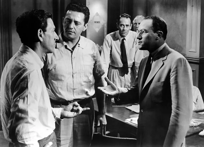 Framed Print : 12 ANGRY MEN, (aka TWELVE ANGRY MEN), Jack Klugman, Edward Binns, Henry Fonda, Ed Begley, E.G. Marshall, 1957
