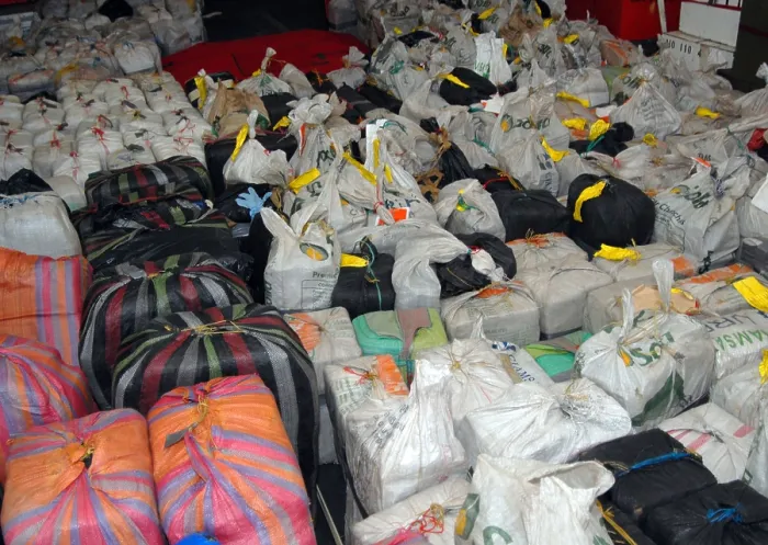 Framed Print : 13 metric tons of drugs worth more than 220 million were seized by the U.S Framed Print : 13 metric tons of drugs worth more than 220 million were seized by the U.S