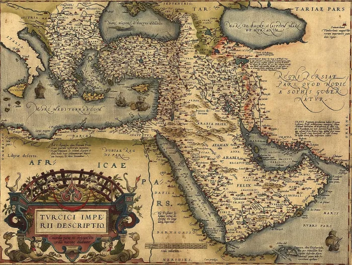 Framed Print : 1570 map of Asia Minor, then the Ottoman Empire, from Abraham Ortelius atlas, 'Theatrvm orbis terrarvm'(Epitome of the Theater of the Worlde) Framed Print : 1570 map of Asia Minor, then the Ottoman Empire, from Abraham Ortelius atlas, 'Theatrvm orbis terrarvm'(Epitome of the Theater of the Worlde)