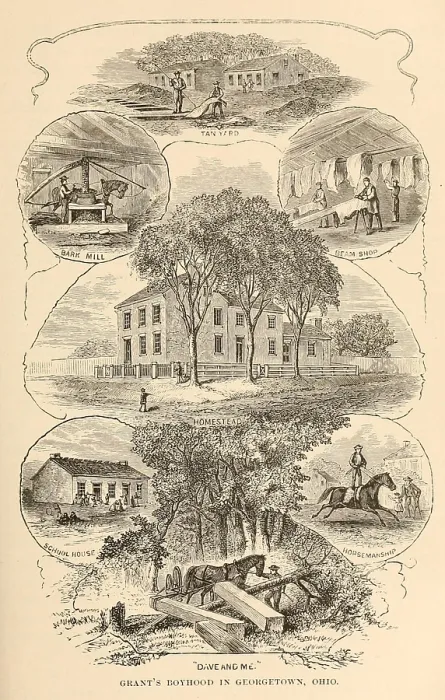 Framed Print : In 1823 Jesse Grant's family prospered after they moved to Georgetown, Ohio, where he opened his own tannery