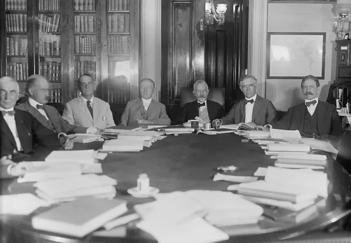 Framed Print : 1919 meeting of the Senate Foreign Relations Committee