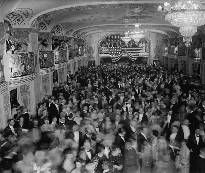 Framed Print : 1925 Inaugural Ball celebrating Calvin Coolidge's first term as an elected President