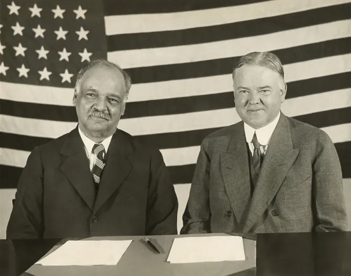 Framed Print : 1928 Republican Presidential Running mates, Herbert Hoover(right) and Charles Curtis. In 1928, Hoover was then Secretary of Commerce and Curtis was Senate Majority Leader Framed Print : 1928 Republican Presidential Running mates, Herbert Hoover(right) and Charles Curtis. In 1928, Hoover was then Secretary of Commerce and Curtis was Senate Majority Leader