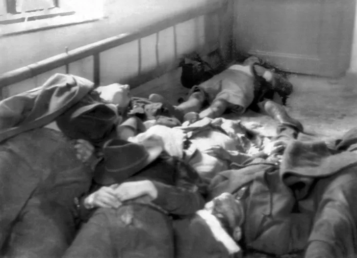 Framed Print : The 1956 Hungarian Uprising. Bodies of some of the fifty rebels in Magyaovar, Hungary Framed Print : The 1956 Hungarian Uprising. Bodies of some of the fifty rebels in Magyaovar, Hungary