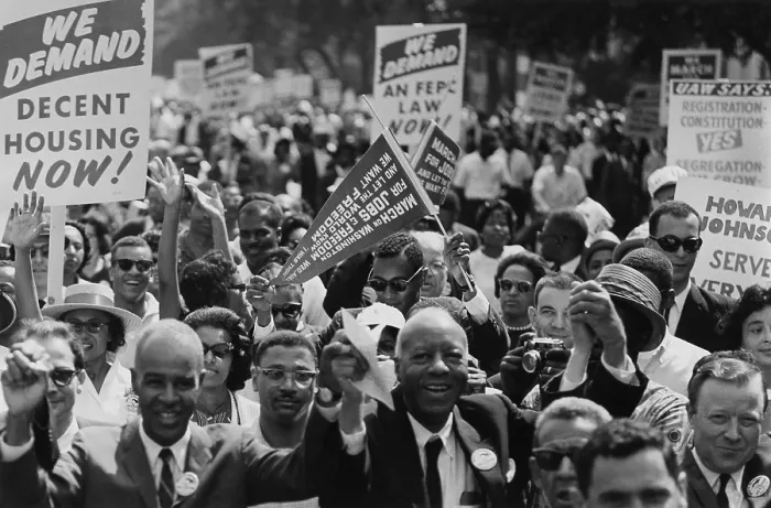 Framed Print : 1963 March on Washington. Close-up of Civil Rights leaders at the front of the march: Roy Wilkins, A. Philip Randolph, and Walter Reuther. August 28, 1963 Framed Print : 1963 March on Washington. Close-up of Civil Rights leaders at the front of the march: Roy Wilkins, A. Philip Randolph, and Walter Reuther. August 28, 1963