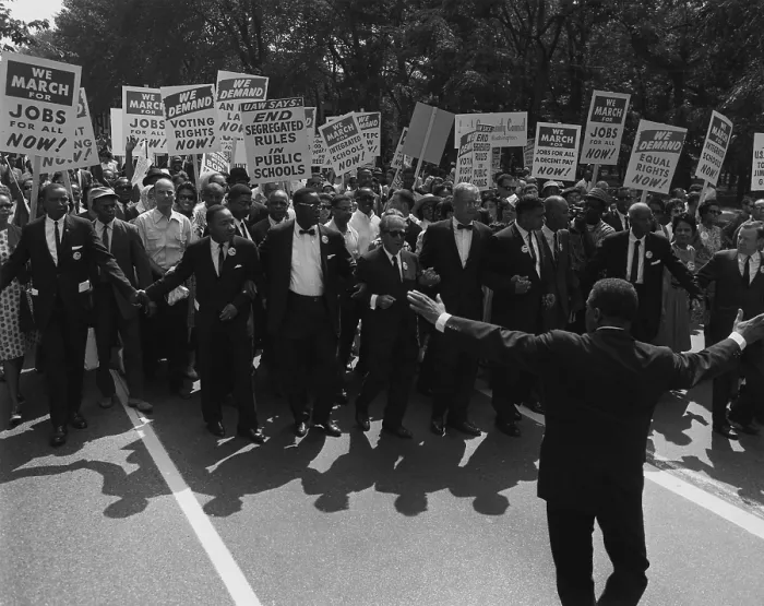 Framed Print : 1963 March on Washington. Famous Civil Rights leaders at the front of the march Framed Print : 1963 March on Washington. Famous Civil Rights leaders at the front of the march