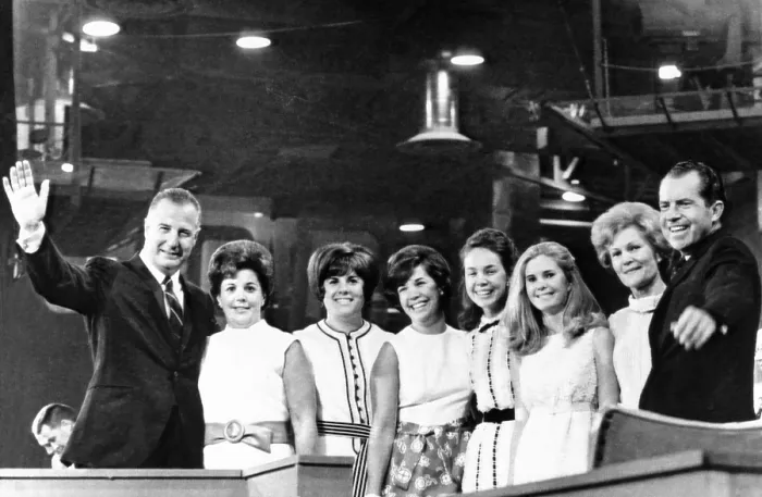 Framed Print : The 1968 Republican nominees and the of families