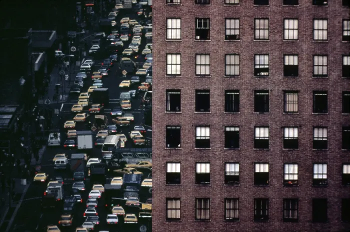 Framed Print : 1970s America. Traffic on 6th Avenue near 42nd Street. Manhattan, New York City, ca. 1972 Framed Print : 1970s America. Traffic on 6th Avenue near 42nd Street. Manhattan, New York City, ca. 1972