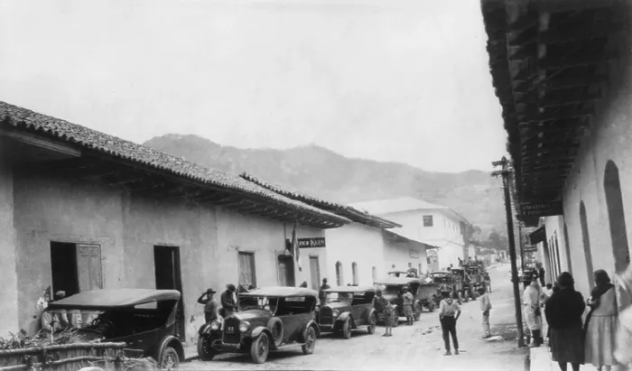 Framed Print : 1st Battalion Marines arrived at Matagalpa, Nicaragua, in autos, in 1927