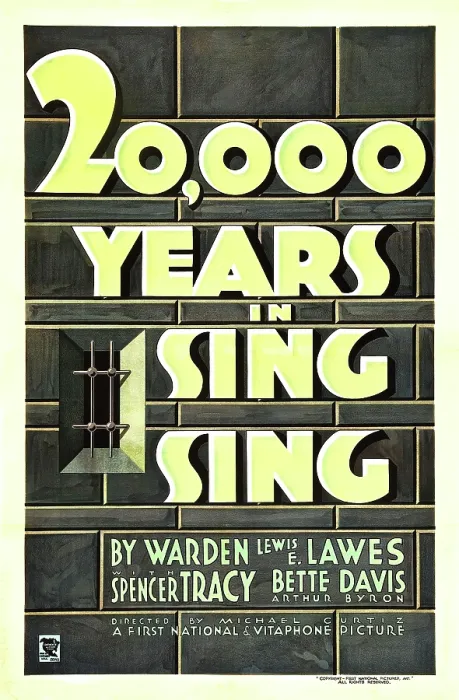 Framed Print : 20, 000 YEARS IN SING SING, US poster art, 1932 Framed Print : 20, 000 YEARS IN SING SING, US poster art, 1932