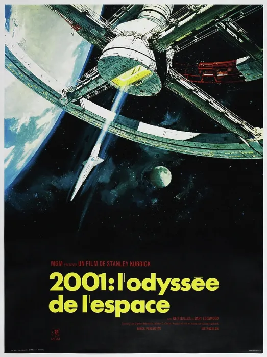 Framed Print : 2001: A SPACE ODYSSEY (aka 2001: ODYSSEE DE LESPACE), French poster, 1968 Framed Print : 2001: A SPACE ODYSSEY (aka 2001: ODYSSEE DE LESPACE), French poster, 1968