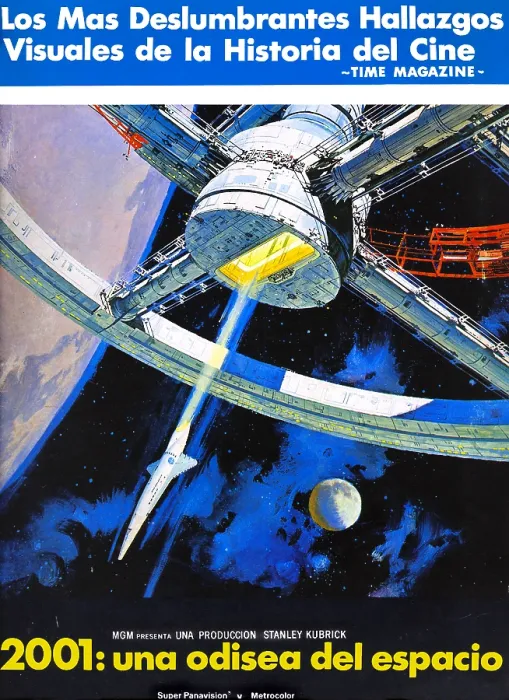 Framed Print : 2001: A SPACE ODYSSEY, (aka 2001: UNA ODISEA DEL ESPACIO), Spanish language poster art, 1968