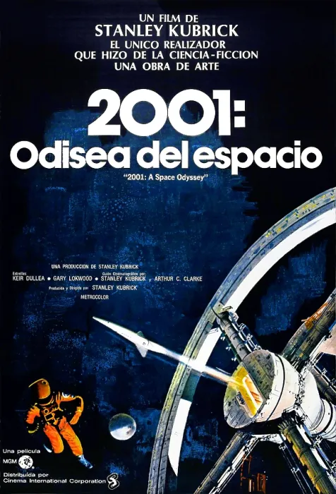 Framed Print : 2001: A SPACE ODYSSEY, (aka 2001: UNA ODISEA DEL ESPACIO), Spanish language poster art, 1968