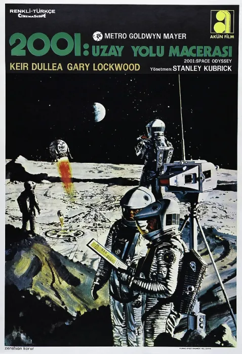 Framed Print : 2001: A SPACE ODYSSEY, (aka UZAY YOLU MACERASI), Turkish poster, 1968